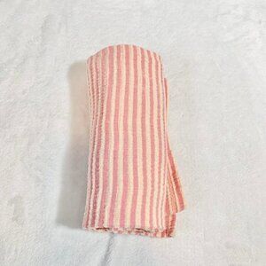 Mackenzie Childs striped gauzy baby blanket swaddle wrap burp cloth blankie